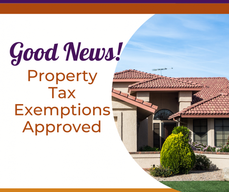 Property Tax Exemptions Approved