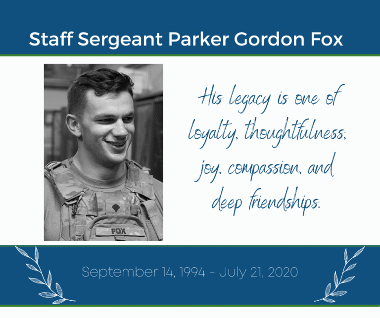 Staff Sergeant Parker Gordon Fox Grant Program